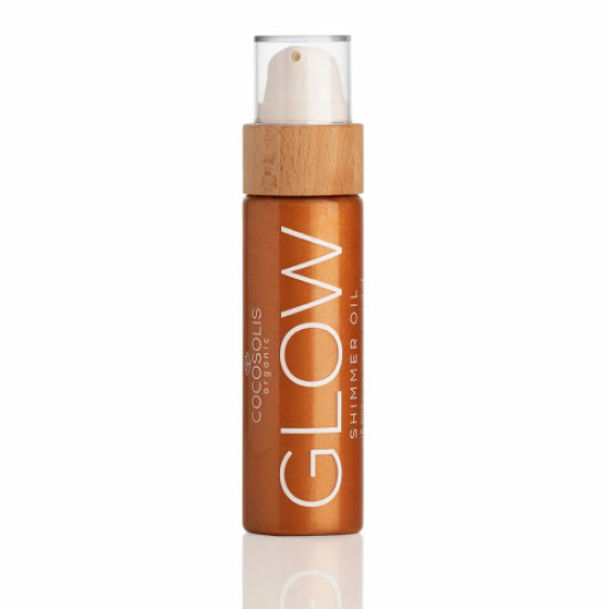 Glow Shimmer Oil - Натурално озаряващо и хидратиращо сухо масло за лице и тяло с блестящи частици