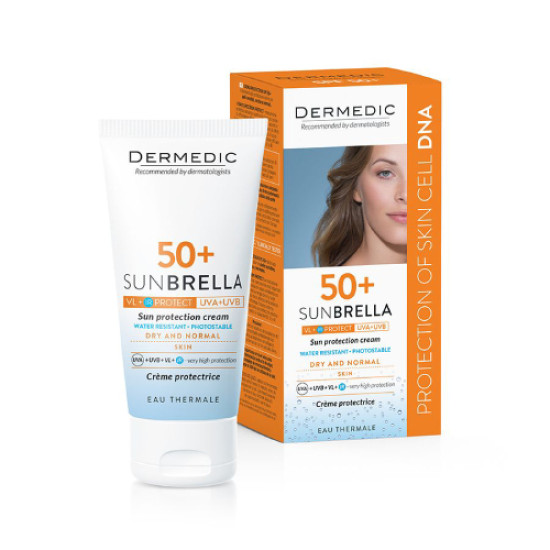 Sunbrella Sun Protection Cream SPF 50+ - Слънцезащитен крем за лице с SPF 50+ за суха и нормална кожа