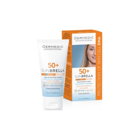 Sunbrella Sun Protection Cream SPF 50+ - Слънцезащитен крем за лице с SPF 50+ за кожа с напукани капиляри