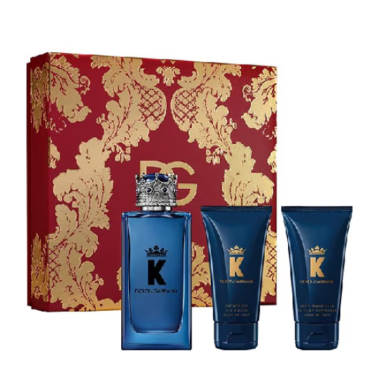 D&G K 100ml EDP + 50ml After Shave Balm + 50ml Shower GEl