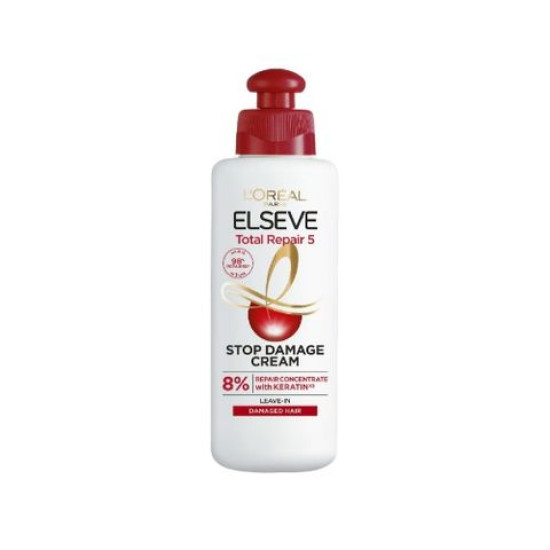 Elseve Total Repair 5 - Крем за възстановяване на увредена коса без отмиване