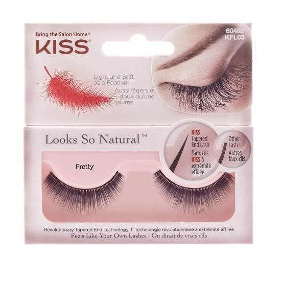 Kiss Look So Natural - Изкуствени мигли от естествен косъм