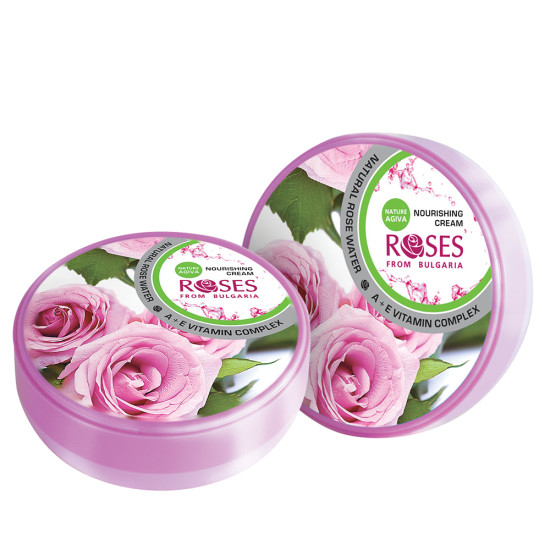 Roses Nourishing Cream - Подхранващ крем за лице с розова вода и витамин А и Е