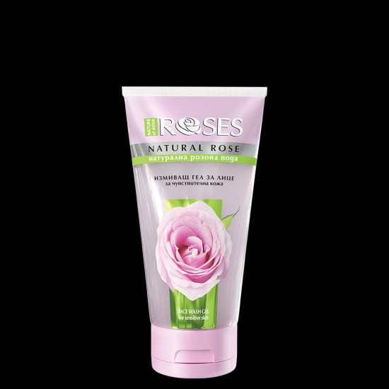 Roses - Измиващ гел за лице с розова вода