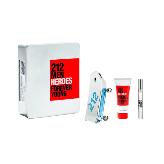 Carolina Herrera 212 Heroes 90 ml.+ Shower Gel 100 ml.+ MINI 10 ml. For Men