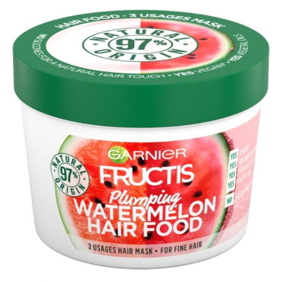 Fructis Watermelon Hair Food - Уплътняваща маска за тънка и фина коса