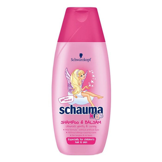 Schauma kids schampoo and balsam - почистващ шампоан и балсам за коса за момиче