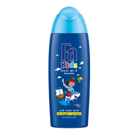 Kids shower gel & shampoo - почистващ детски шампоан и душ-гел за момче