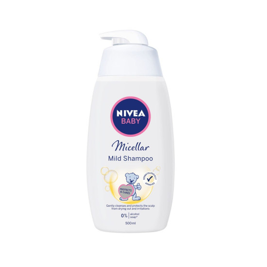 Nivea baby micellar mild shampoo - бебешки мицеларен шампоан с лайка 0+ месеца