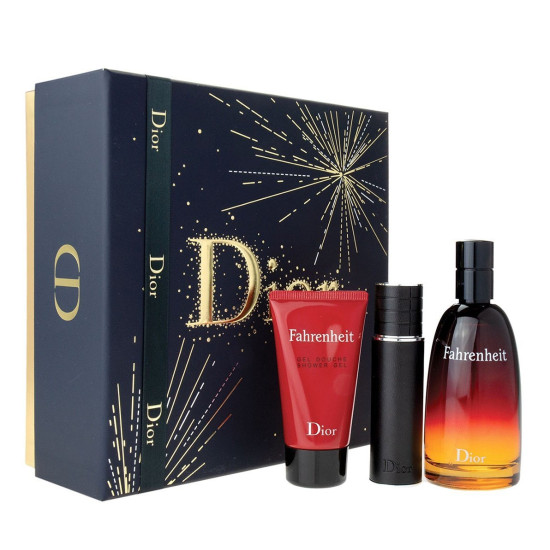 Dior Fahrenheit 50 ml.+ Shower Gel 50 ml.+ Travel Spray 10 ml. For Men