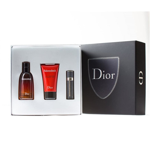 Dior Fahrenheit 100 ml.+ Shower Gel 50 ml.+ Travel Spray 3 ml. For Men