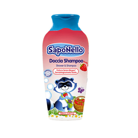 Saponello shower & shampoo - душ-гел и шампоан с ягодов аромат