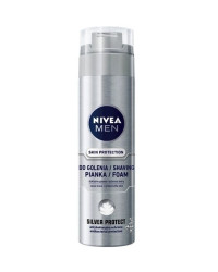 Nivea For Men Silver Protect Shaving Foam - Антибактериална пяна за бръснене "Сребърна защита"