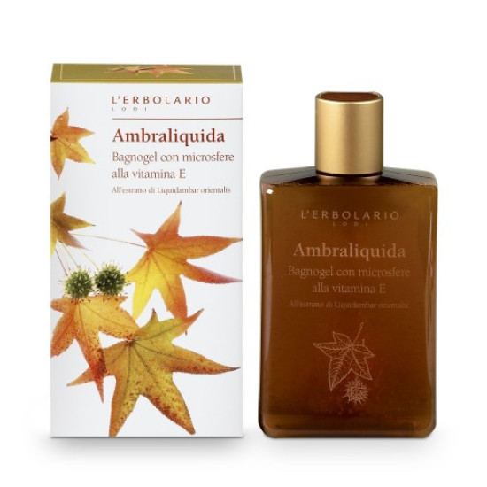 Ambraliquida - Течен кехлибар - Гел за вана и душ с микросфери с витамин Е