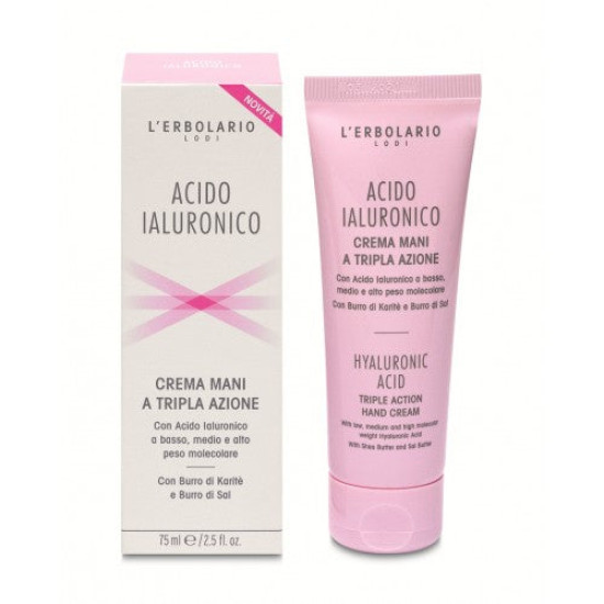 Triple Action Hand Cream with Hyaluronic Acid - Хиалуронова киселина – Крем за ръце - 75мл.