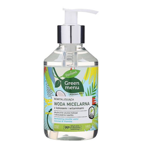 Green Menu - Възстановяваща мицеларна вода с кокос и витамини