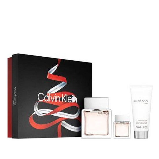 Calvin Klein Euphoria 100 ml.+ Travel Spray 15 ml.+ After Shave Balm 100 ml. For Men