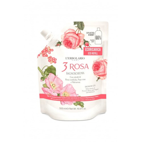 3 Rosa - 3 Рози - Пяна за вана и душ - пълнител