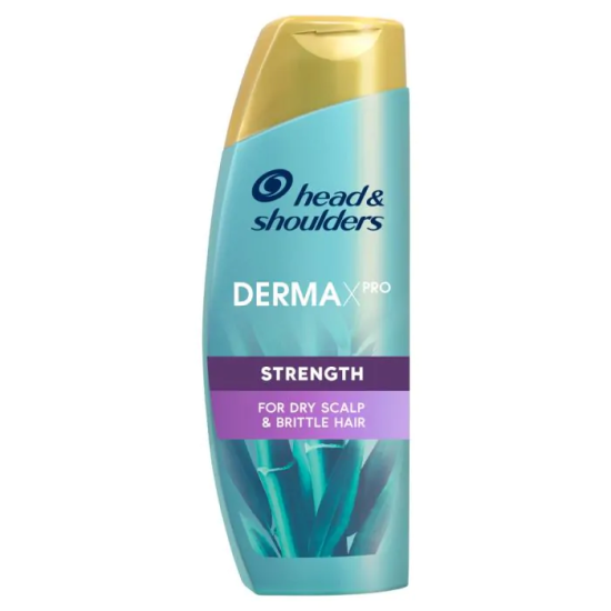 Derma X Pro Strength - Подсилващ шампоан против пърхот за сух скалп и чуплива коса