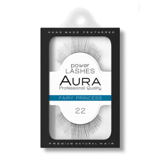 Aura Power Lashes False Eyelashes - Изкуствени мигли с естествен косъм
