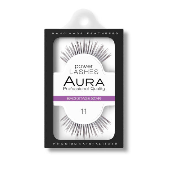 Aura Power Lashes False Eyelashes - Изкуствени мигли с естествен косъм