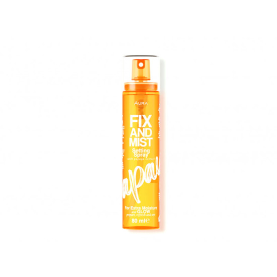 Aura Papaya Fix & Mist Setting Spray - Спрей фиксатор за грим