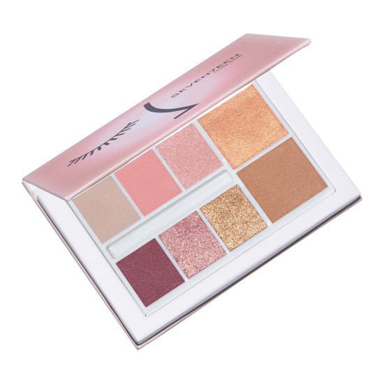 Seventeen Nude Rose Total Look Palette - Палитра с 6 цвята + руж