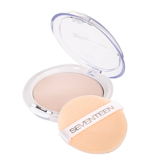 Seventeen Natural Silky Transparent Compact Powder - Компактна пудра за лице