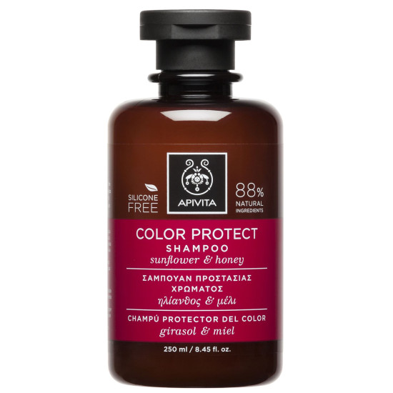 Color Protect - Шампоан за боядисана коса със слънчоглед и мед
