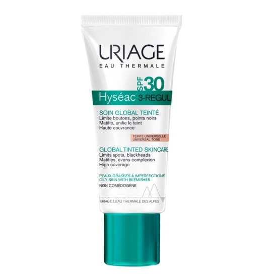 HYSEAC - Тониран матиращ крем за лице SPF30+