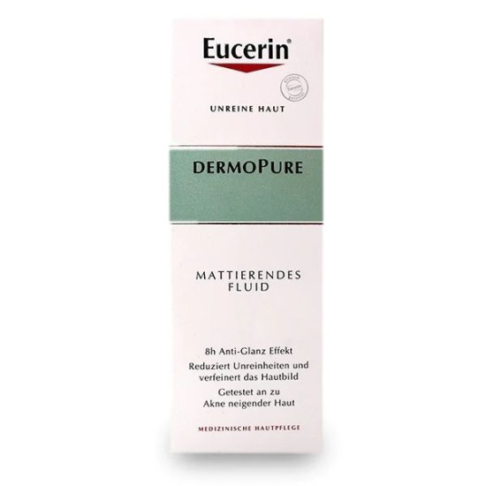 DermoPURE - Флуид за лице за мазна и акнеична кожа с 8-часов матиращ ефект