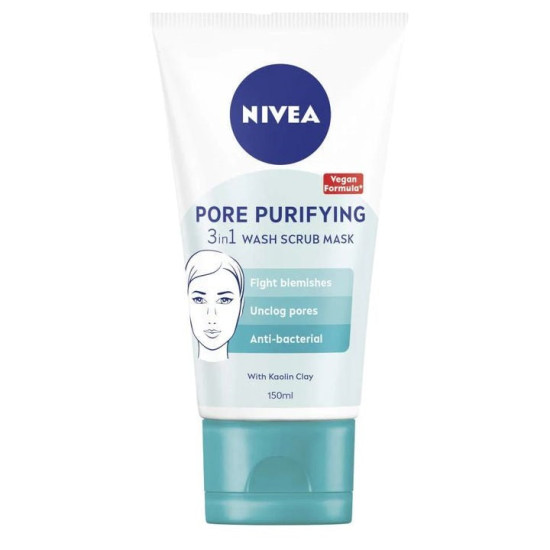 Nivea Pore Purifying - 3 в 1 Гел скраб и маска за лице