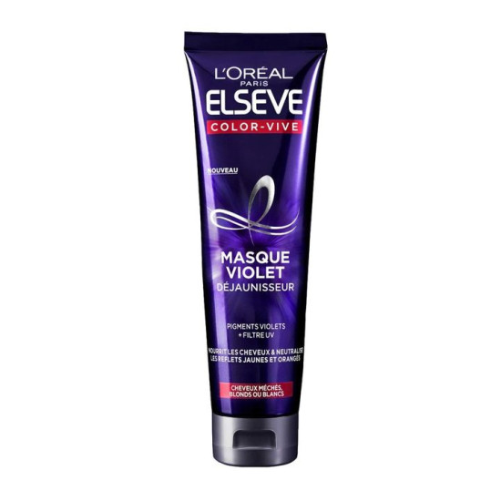 Elseve Colour Vive Purple Mask - Маска за коса, която неутрализира жълтите и оранжеви оттенъци