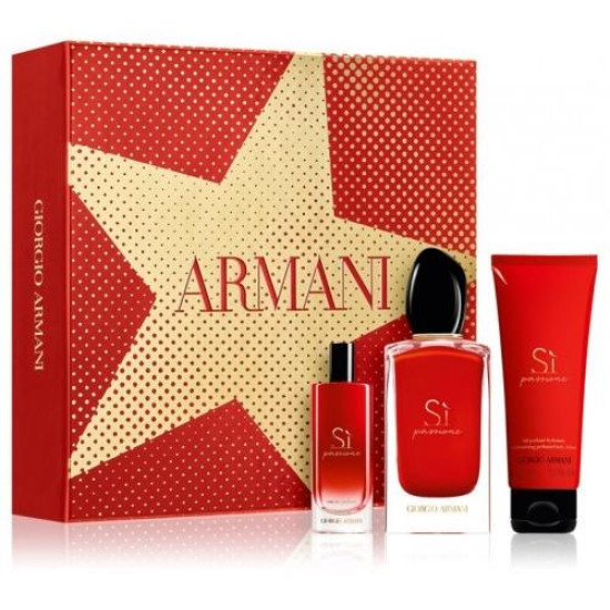 Armani Sì Passione Intense 100ml.+ Body Lotion 75 ml.+ MINI15 ml. For Women