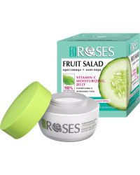 Roses Fruit Salad Vitamin C - Хидратиращ гел крем с краставица за суха кожа