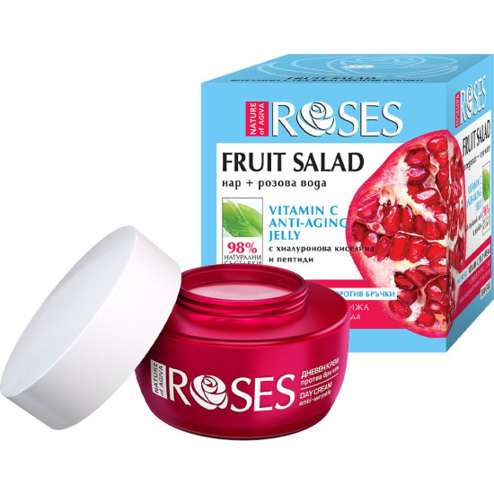 Roses Fruit Salad Vitamin C - Гел крем против бръчки с екстракт от нар