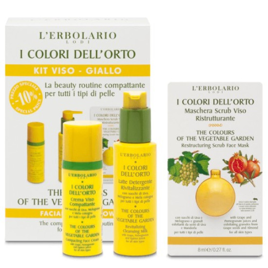 The Colours of the Vegetable Garden Facial Kit Yellow - Цветове от зеленчуковата градина - Комплект за лице Уплътняване
