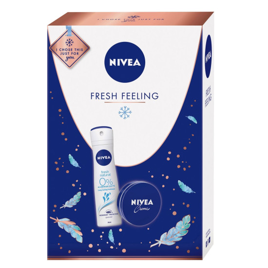 Комплект Nivea Fresh - Универсален крем + дезодорант