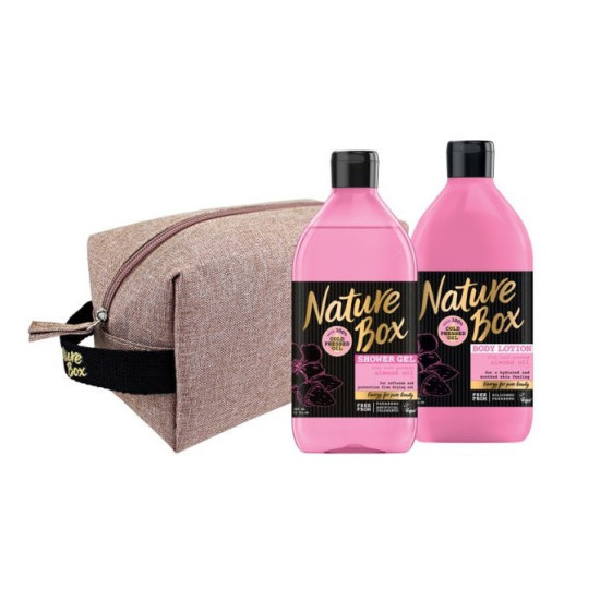 Комплект Nature Box Almond - Душ гел и хидратиращ лосион