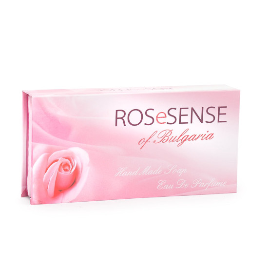 Комплект Rose sense of Bulgaria - Два сапуна "Роза" овал + фиолка розова вода