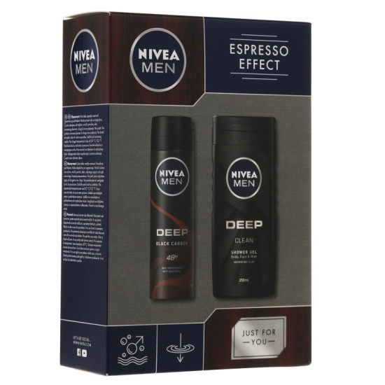 Комплект Nivea For Men  - Душ гел 250ml + део спрей 150ml