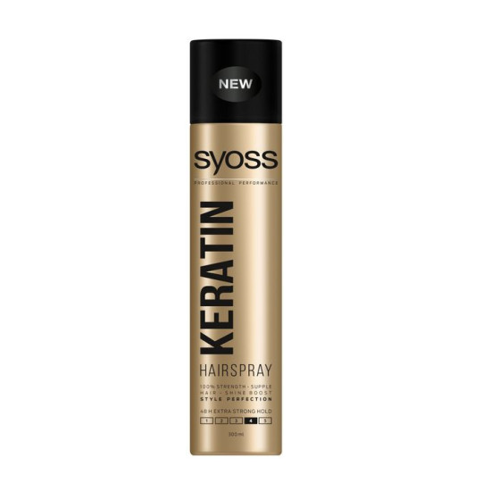 Syoss Keratin - Лак за коса за изключително силна фиксация