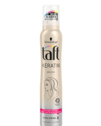 Taft Keratin - Пяна за коса с течен кератин за ултра силна фиксация