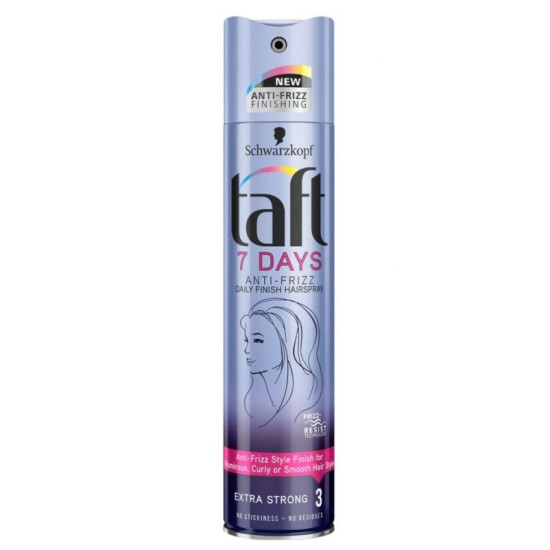 Taft 7 Days Anti Frizz Hairspray - Лак за коса