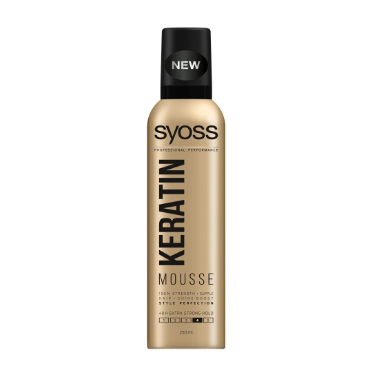 Syoss Keratin - Пяна за коса за изключително силна фиксация