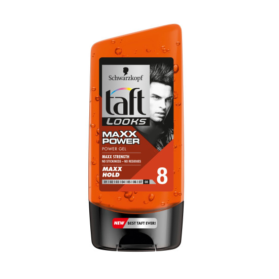 Taft Men Maxx Strength 8 Power Gel - Гел за коса за мъже със силна фиксация
