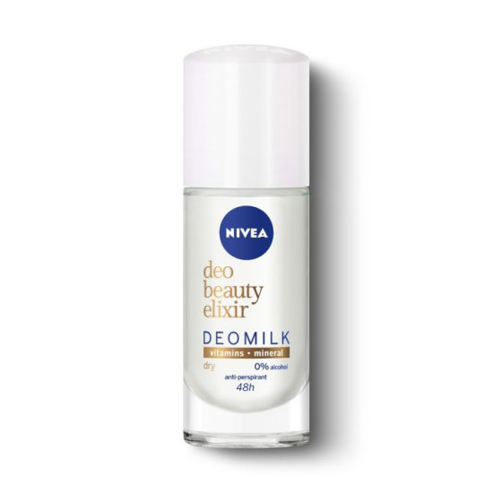 Nivea Beauty Elixir Dry 48H - Рол-он против изпотяване за жени за дълготрайно сухи подмишници