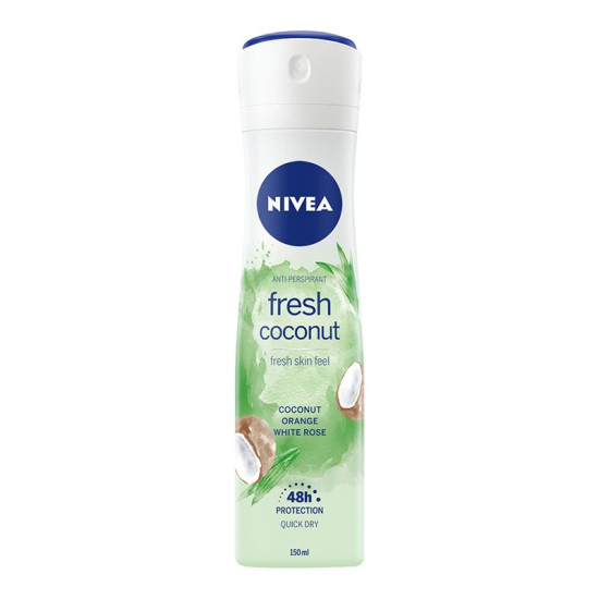 Nivea Fresh Coconut - Део спрей против изпотяване за жени с аромат на кокос