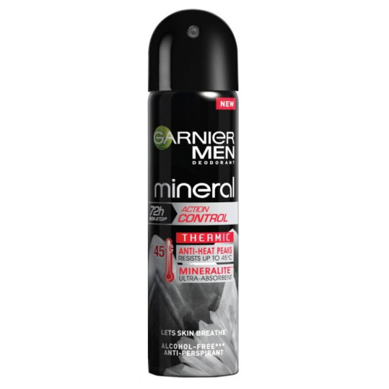 Men Mineral Action Control Thermic 72h - Део спрей против изпотяване за мъже