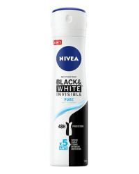Nivea Black&White Invisible Pure - Дезодорант против изпотяване за жени 5 в 1